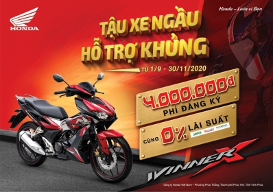 Honda Việt Nam triển khai chương trình ưu đãi hấp dẫn nhất năm cho khách hàng mua xe WINNER X – “Tậu Xe Ngầu – Hỗ Trợ Khủng”