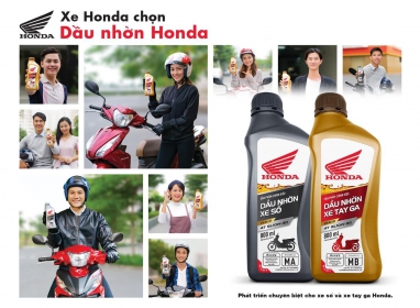 HÃY CHỌN NHỚT ĐÚNG: XE Honda CHỌN DẦU NHỚT Honda